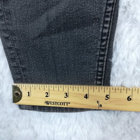 H&M Womens Jeans Skinny‎ Denim Gray Wash High Rise Whiskering Stretch 12 - Picture 10 of 14